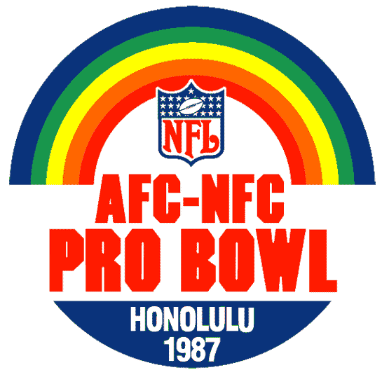 Pro Bowl 1987 Primary Logo t shirt iron on transfers